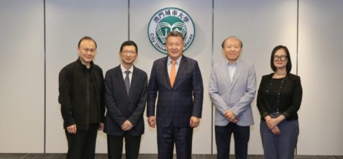 Zhang Linghao, president of Nanjing University of the Arts, leads delegation to visit CityU to promo...