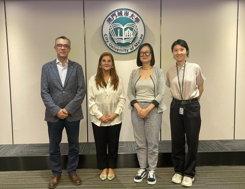 The representative of the Universities Portugal Consortium visited the City University of Macau