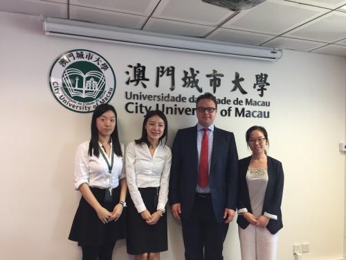 Dr. Wanner from Magdalene College, University of Cambridge UK visited CityU's Global Exchange Office